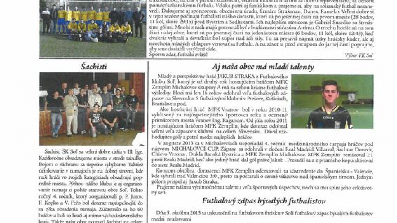 Solianske noviny 2013 Solianske noviny 2013